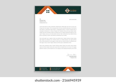 Professional and modern letterhead template design