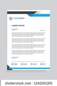 Professional and Modern Letterhead Vector