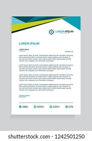 Professional and Modern Letterhead Vector