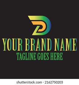 Professionelles und modernes Logo-Template für D-Unternehmen