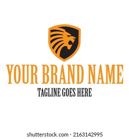 Professional and modern logo template for lion company