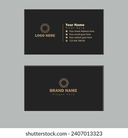 Professional Modern Minimalist  Creative Business Card Template Design 2024