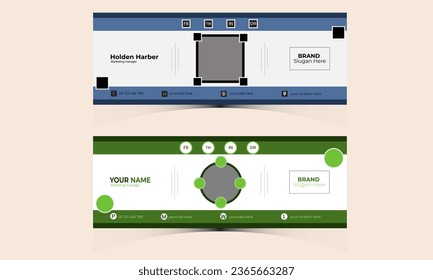 Professional, Modern, Minimalist, Creative, Colorful, Simple, Stylish, Customizable, Responsive, Smart and Sophisticated Email Signature Template Set and Design Collection.