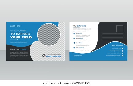 Professionelles, modernes Postkartendesign 