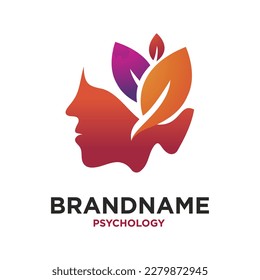 Professional modern psychology and mental health logo design