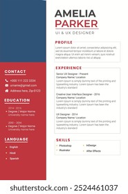 Professional Modern Resume CV template