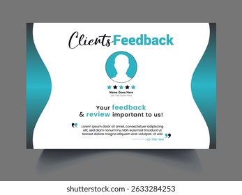Professional modern Review design concept