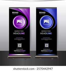Professional Modern Roll up banner design template 