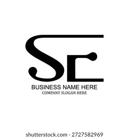 Professionelles und modernes SE-Logo-Design für Startups und Unternehmen, mit einzigartigem SE-Branding, kreativer SE-Identität, vielseitigem SE-Symbol, minimalistischer Wohnung und Vektorlogo-Inspiration für herausragende Markenpräsenz