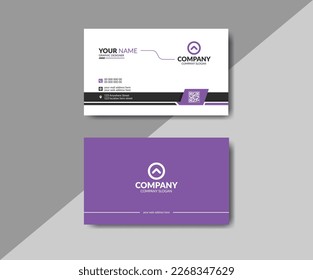 Professional modern simple clean business card template design. Creative visiting card layout design