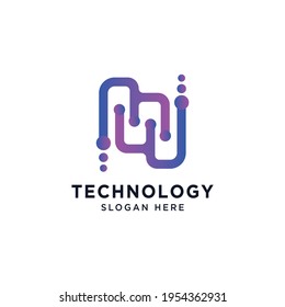 Professional Modern Technology Logo Design