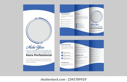 Professional and modern tri fold brochure design for print