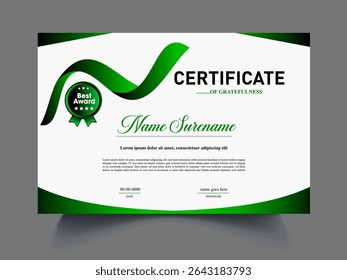 professional Modern unique certificate design sample