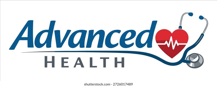 
Ein professionelles, modernes und sehr warmes Logo für die medizinische Marke oder Klinik Advanced Health (Advanced Medicine, 
Advanced Healthcare).