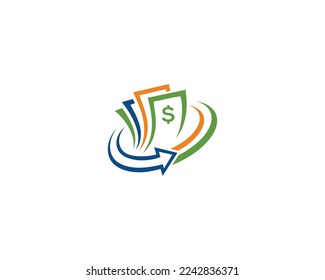 Professional  Money and Credit Financial Arrow Business Logo Icon Design Vector Template.