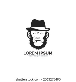 Professional monkey logo design template for your company, business, and brand.