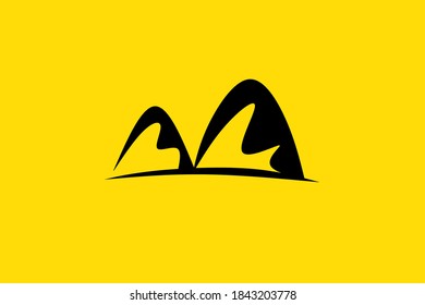 Professional Mountain logo for travel business, company, brand. Premium logo