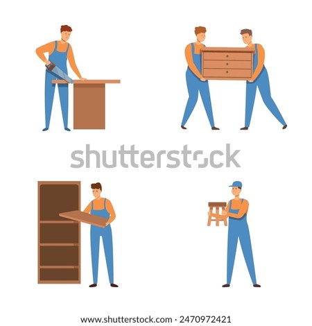 Professional movers working together to efficiently pack, carry, and transport furniture during a residential relocation