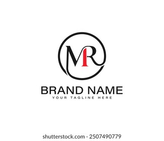 Professional MR  letter logo design concept for company, business and brand identity.