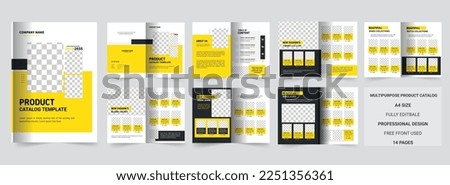 Professional multipurpose product catalog design template or Product catalog design