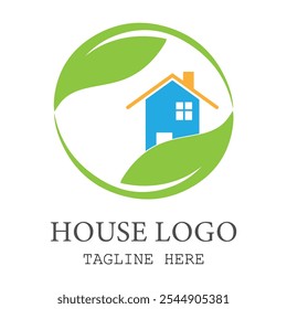 Logotipo profissional de imóveis naturais para design de empresas e negócios