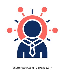 Professional Network Icon Element for Design