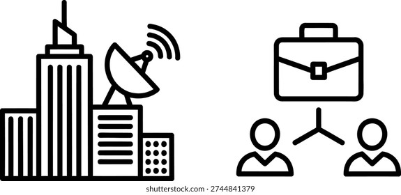 Professional networking and remote communication in a corporate setting