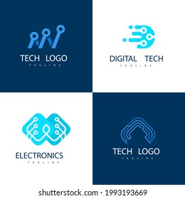 Nuevo logotipo profesional conjunto de ilustración gráfico diseño marca de logotipo vectorial.