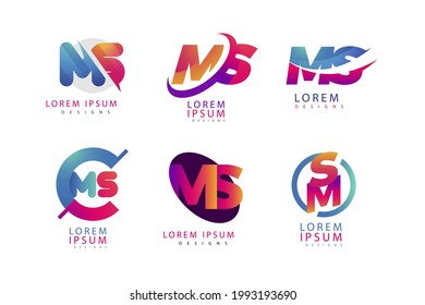 Professional new logo set graphic illustration design vector logo brand.