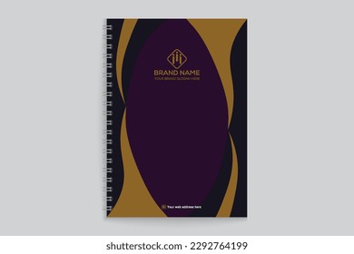 Professional notebook cover mockup design