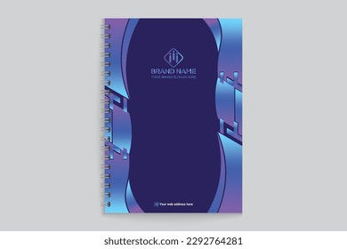 Professional notebook cover mockup design