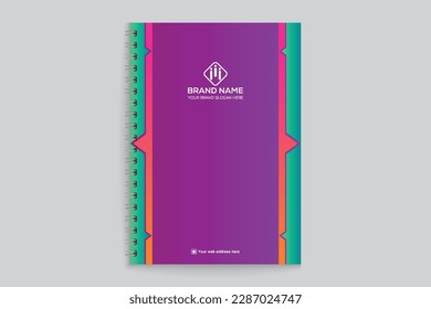 Professional notebook cover template design