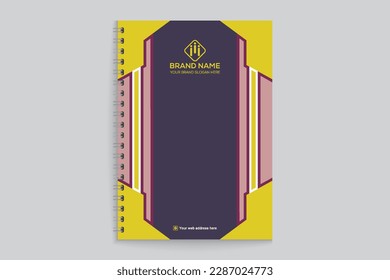 Professional notebook cover template design