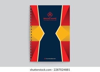 Professional notebook cover template design
