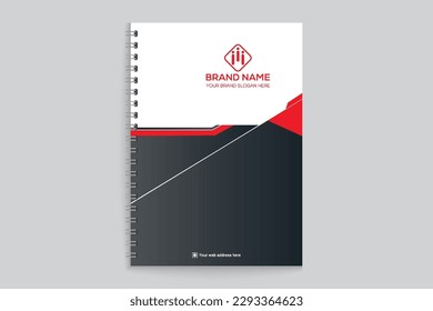 Professional notebook cover template design