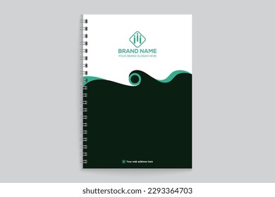 Professional notebook cover template design