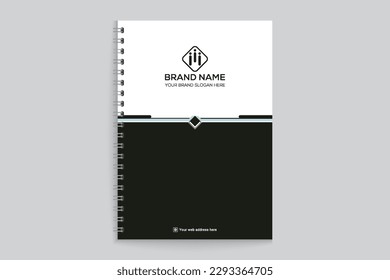 Professional notebook cover template design