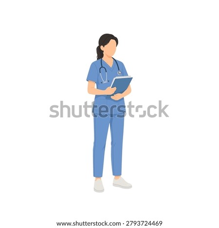 Professional Nurse Holding Medical Documents