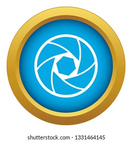 Professional objective icon blue vector isolated on white background for any design
