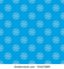 Professional objective pattern repeat seamless in blue color for any design. Vector geometric illustration