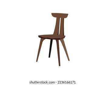 Professional Office chairs with casters. Desk height. White Modern round table with chairs Vector. Mid Century Modern Lounge Chair stock illustration. Executive office chair furniture illustration.eps