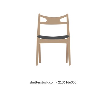 Sillones profesionales con casta. Altura del escritorio. Mesa redonda blanca moderna con sillas Vector. Ilustración de la cátedra de salón moderno de Mid Century. Ilustración de mobiliario para sillas de oficina ejecutivas.eps