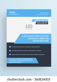 Professional One Page, Business Flyer, Banner, Pamphlet or Brochure with space for your image.