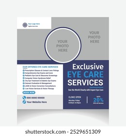  Profissional Optometrist Eye Care social media post design 