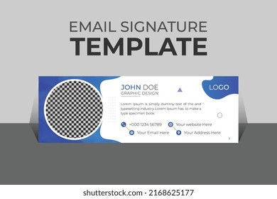 Professional organic business and corporate email signature Template Vector Design and Modern and Minimal Layout.