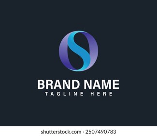 Professional OS, SO  letter logo design concept for company, business and brand identity.