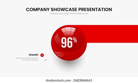 Professional Overview Frame Layout Vector Illustration. Minimal Solution One Element Diagram Presentation Template. Clean Launch 1 Step Infographic Slide Design.