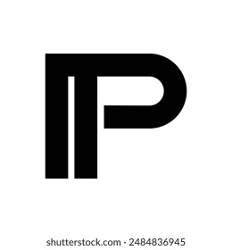 Plantilla de diseño de logotipo de letra P de Profesional
