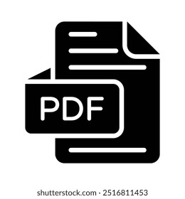 Professionelles PDF-Dateisymbol zur Darstellung digitaler Dokumente