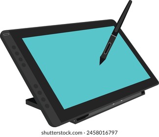 Ilustración vectorial de exhibición de la pluma de Profesional, perfecta para el diseño del Producto o los Catálogos